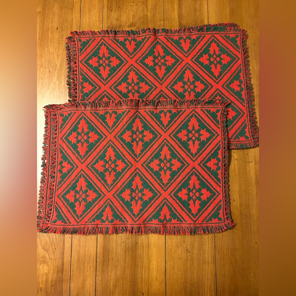 Christmas placemats set of 4 - reversible